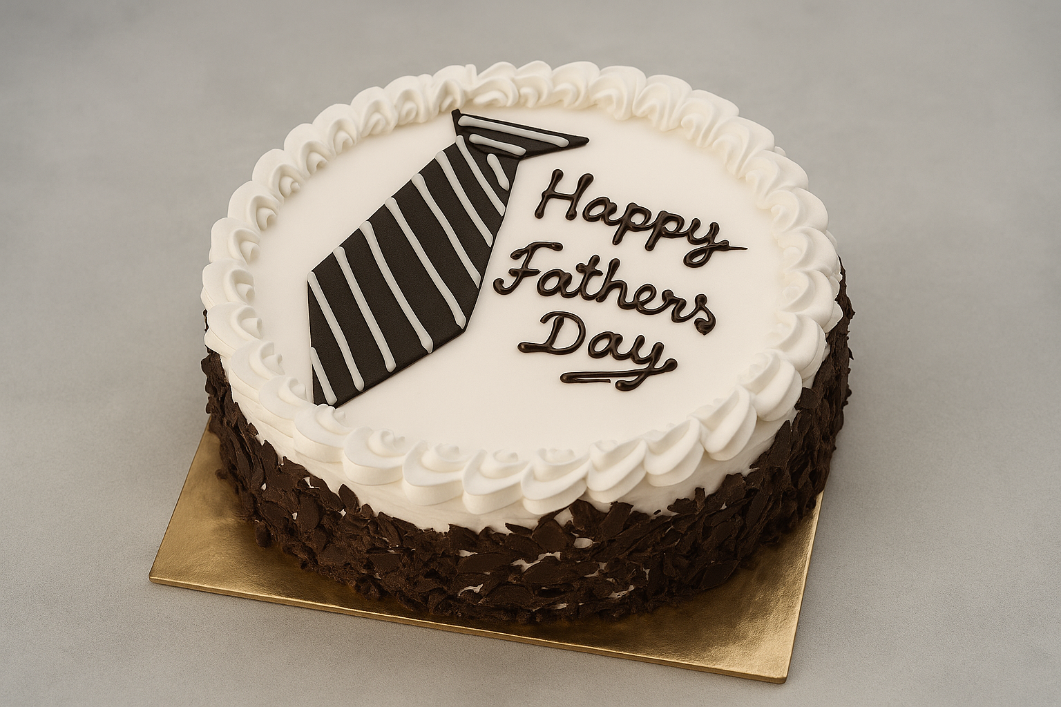 Black Forest Father's Day Tie Cake